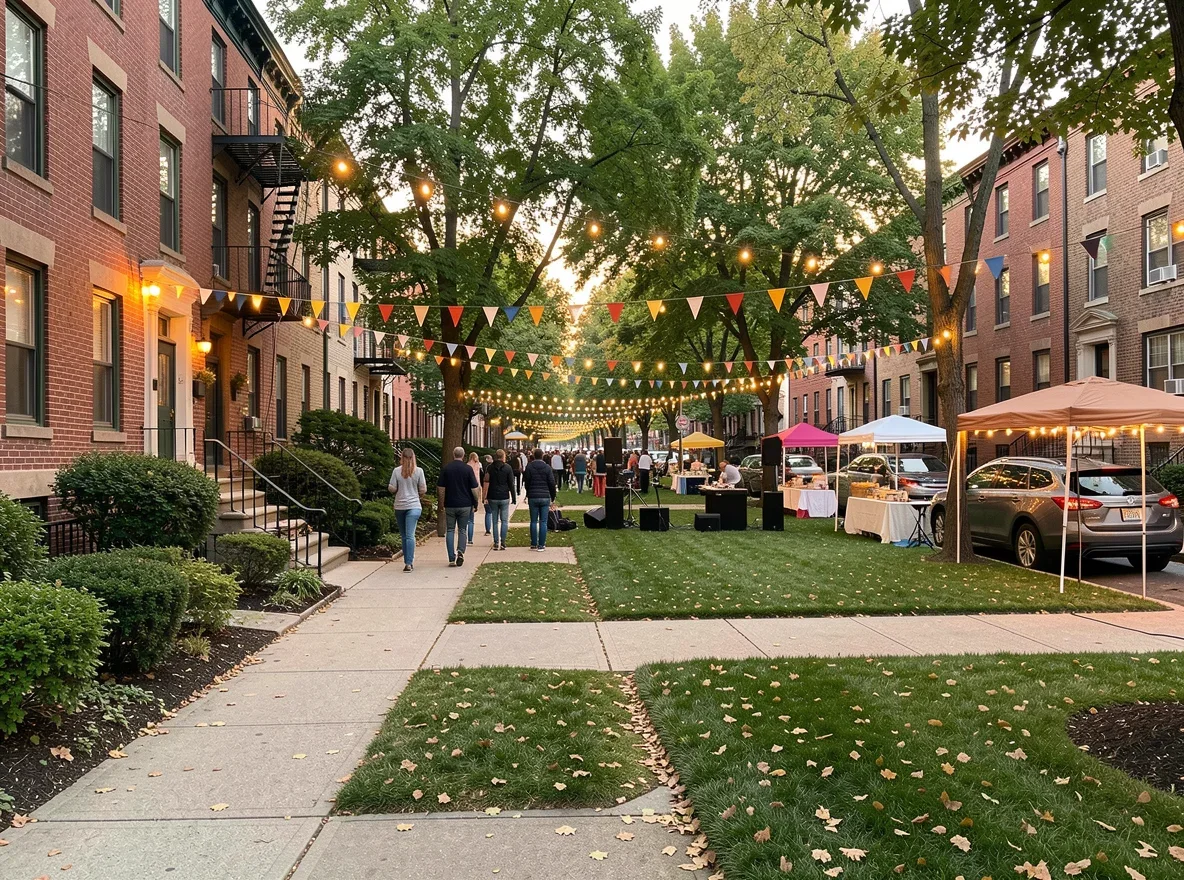 Bronx neighborhood community scene