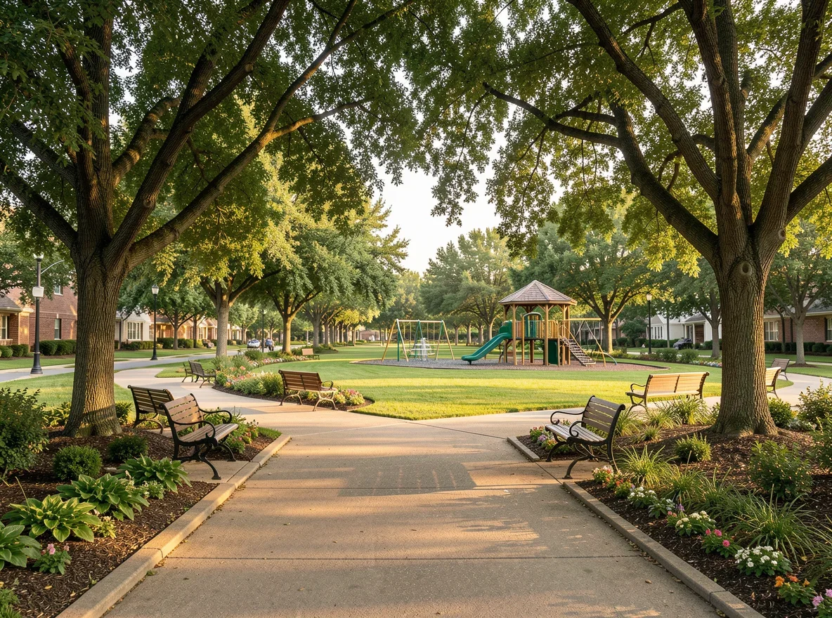 Neighborhood park and trail in Plano