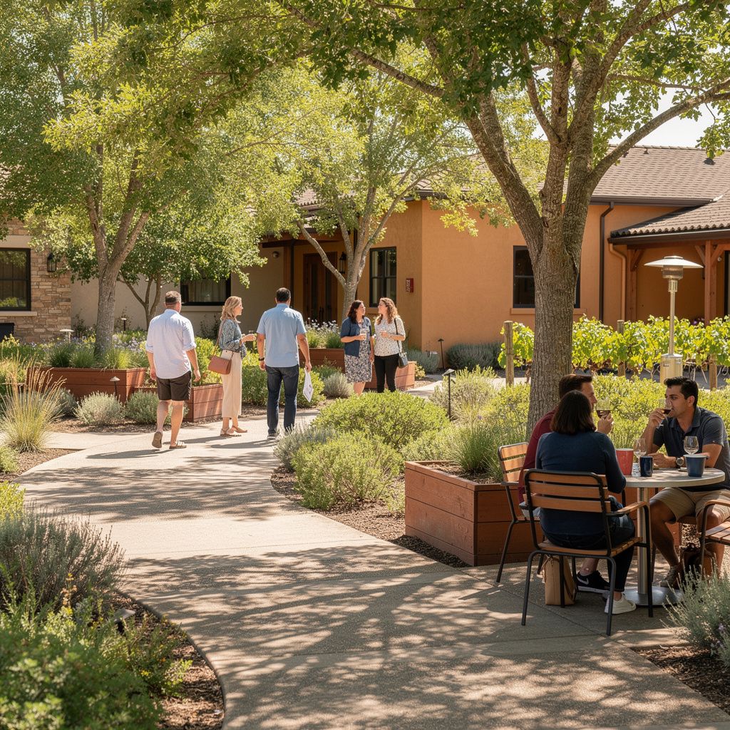 People enjoying a relaxed outdoor setting in Santa Rosa