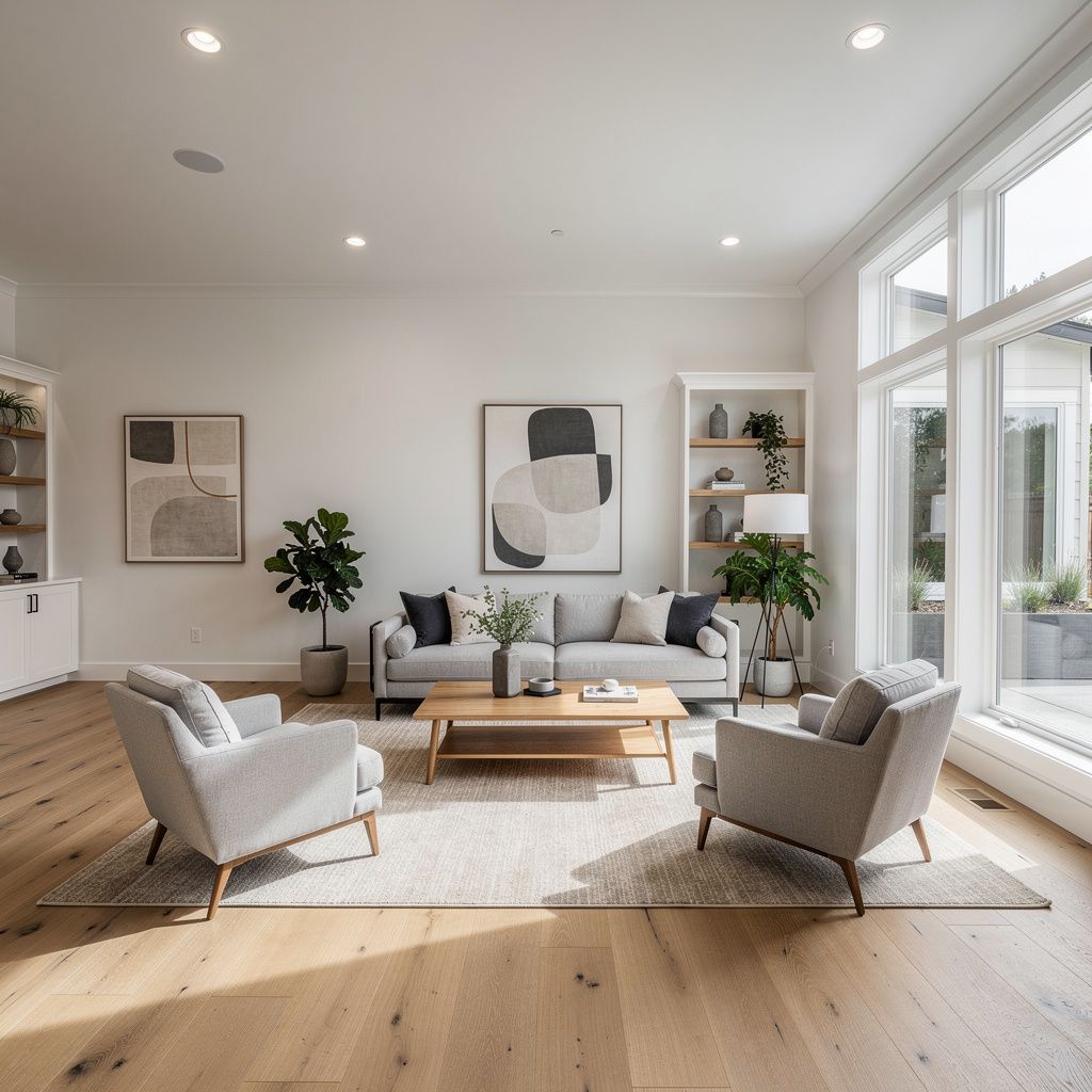 Modern living room interior in a Rohnert Park home