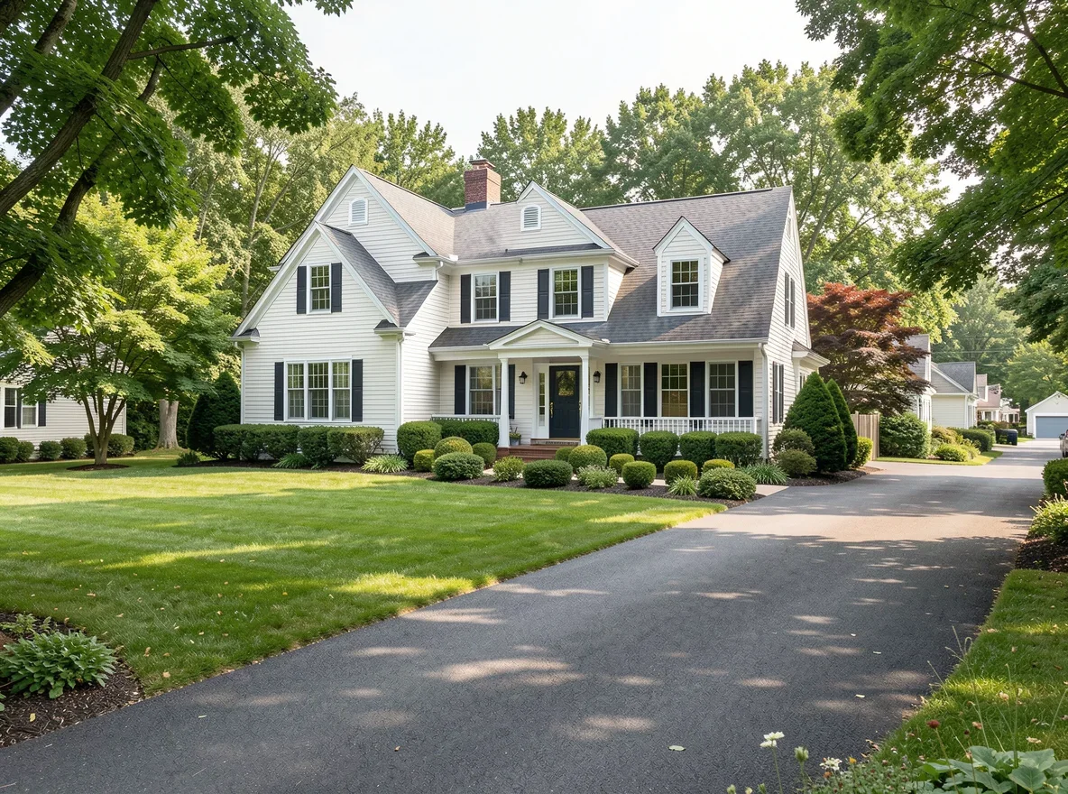 Colonial home exterior in Norwood