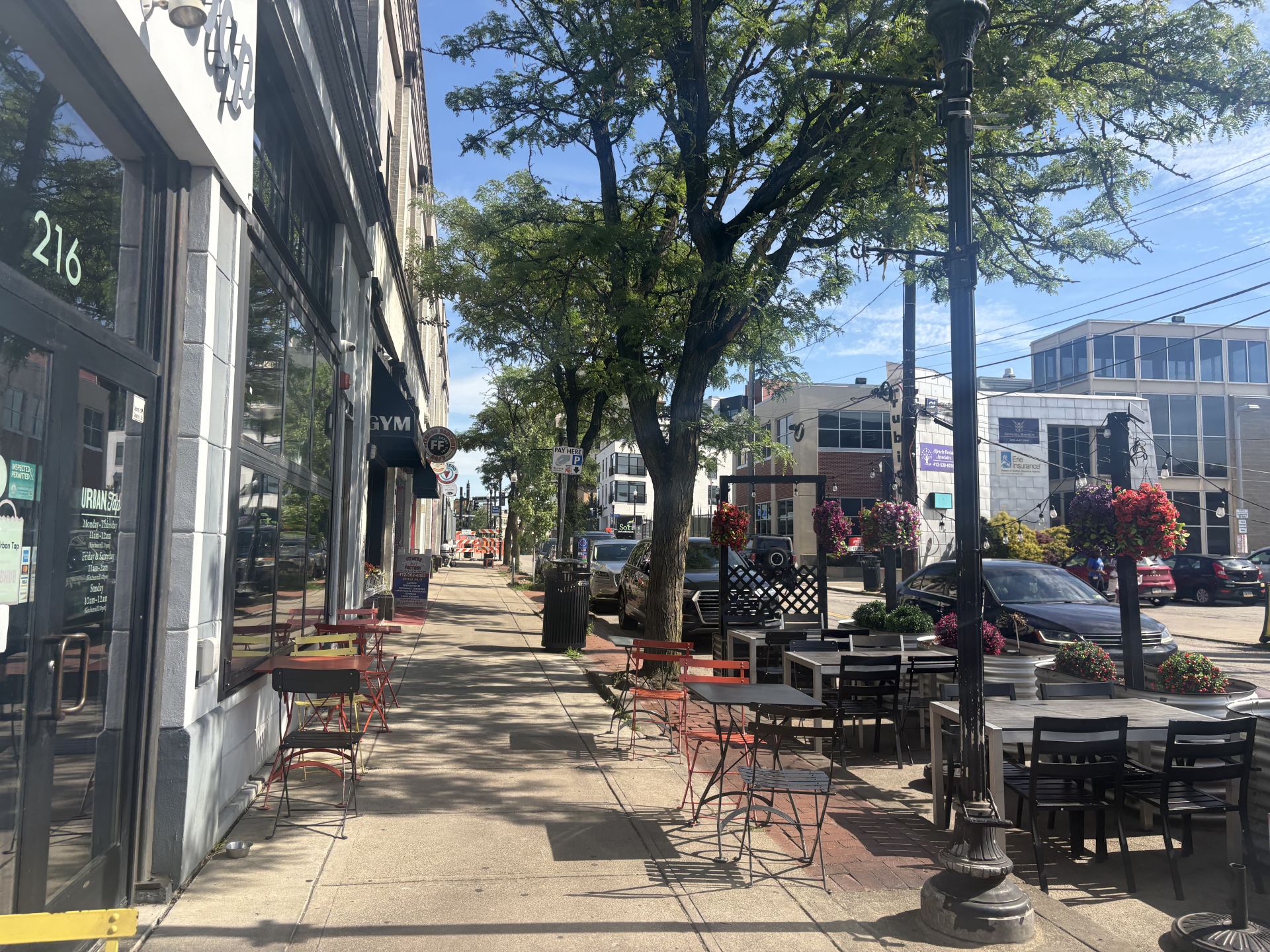 East Liberty's revitalized commercial core along Penn and Highland Avenues. East Liberty Pittsburgh homes near Penn Avenue shops and dining