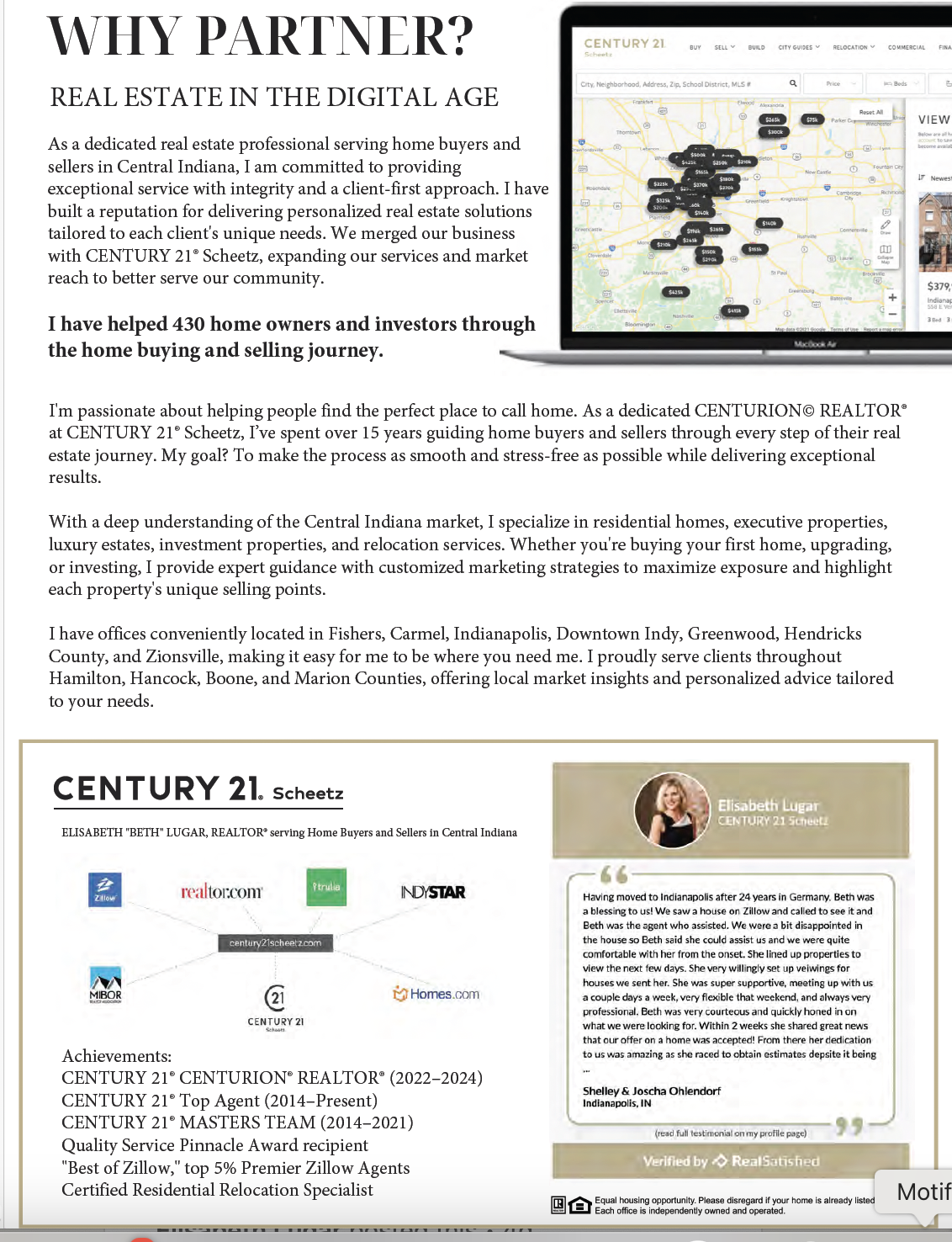 BETH LUGAR CENTRAL INDIANA REALTOR 317-995-1128 BETH LUGAR CENTRAL INDIANA REALTOR 317-995-1128