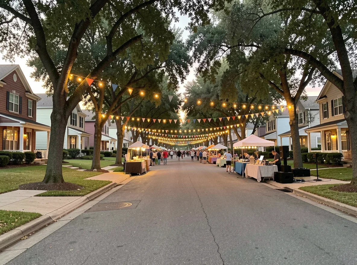 Residential neighborhood street in Dallas