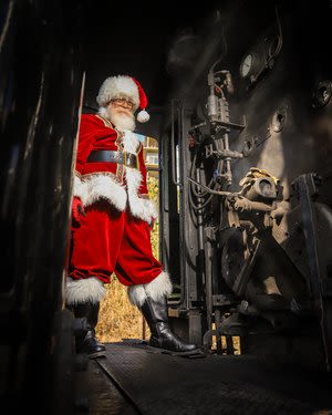Santa and Train