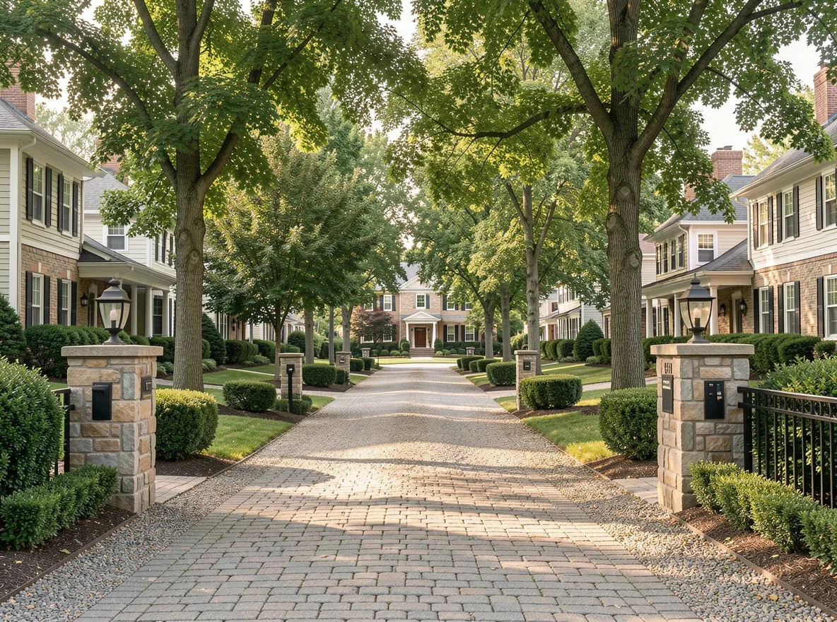 Welcoming Knoxville-area neighborhood streetscape