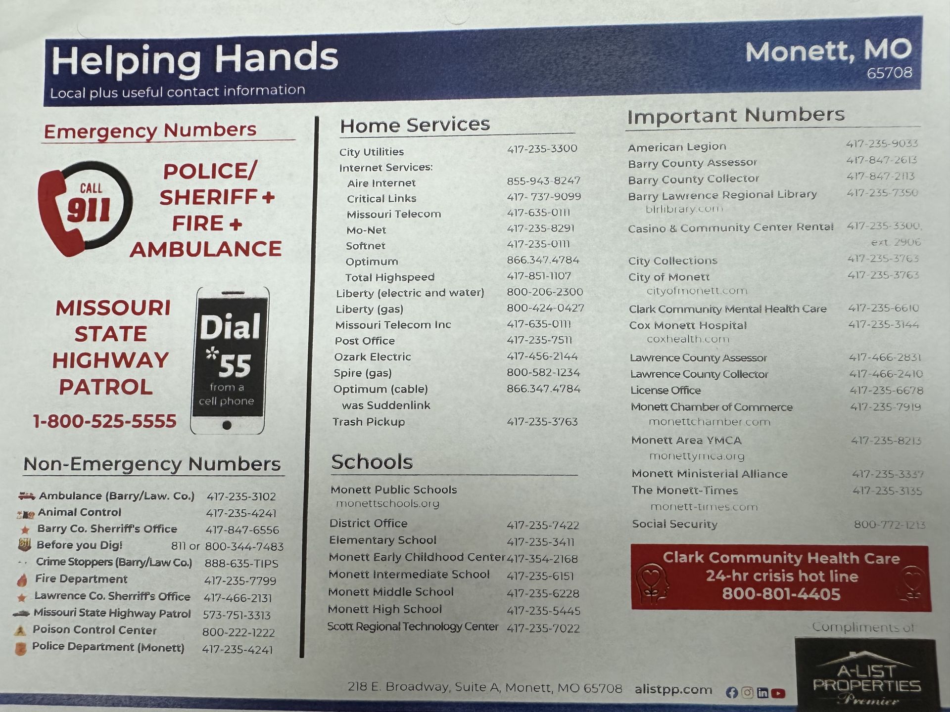 back of flyer