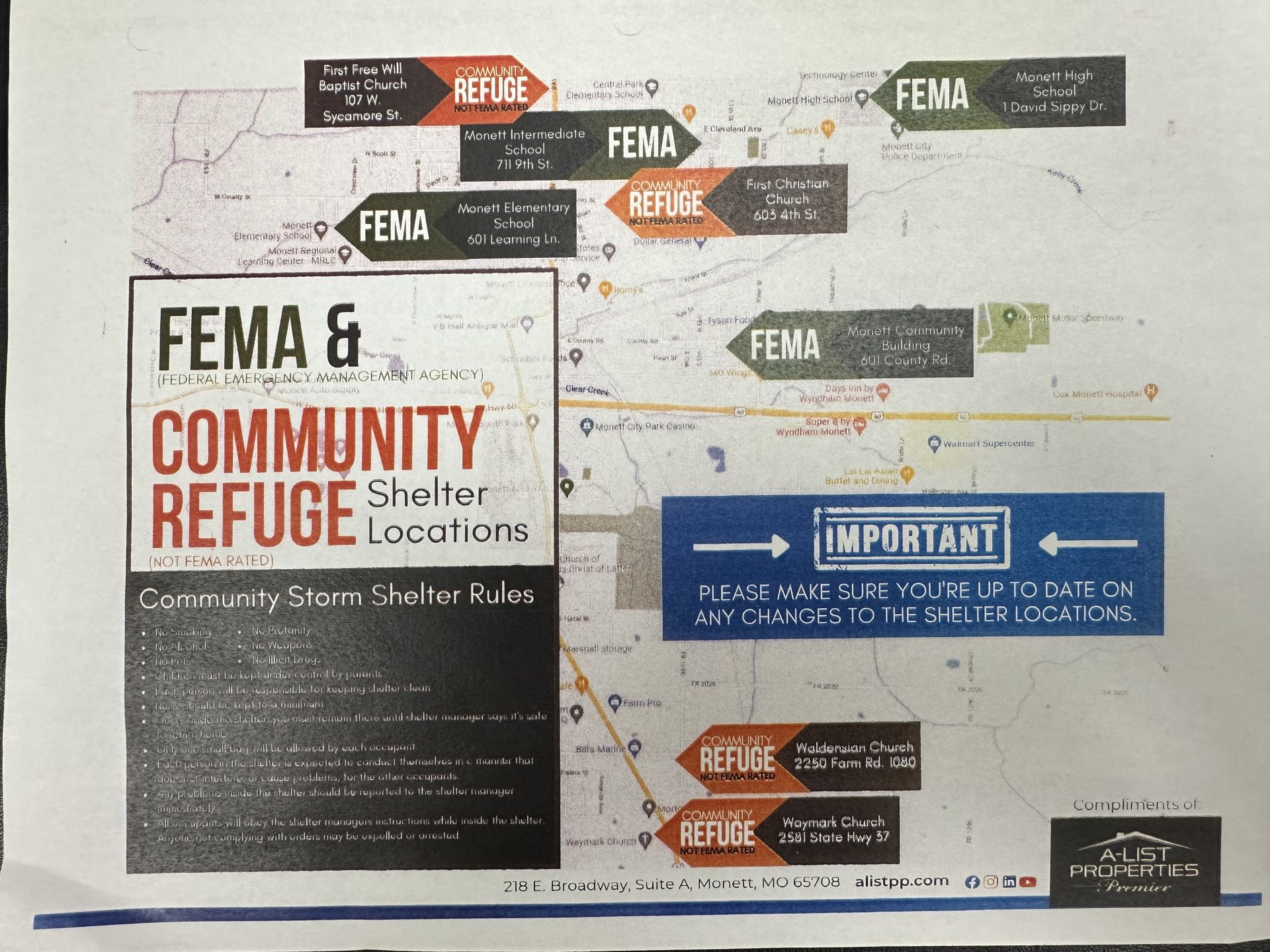 front of flyer