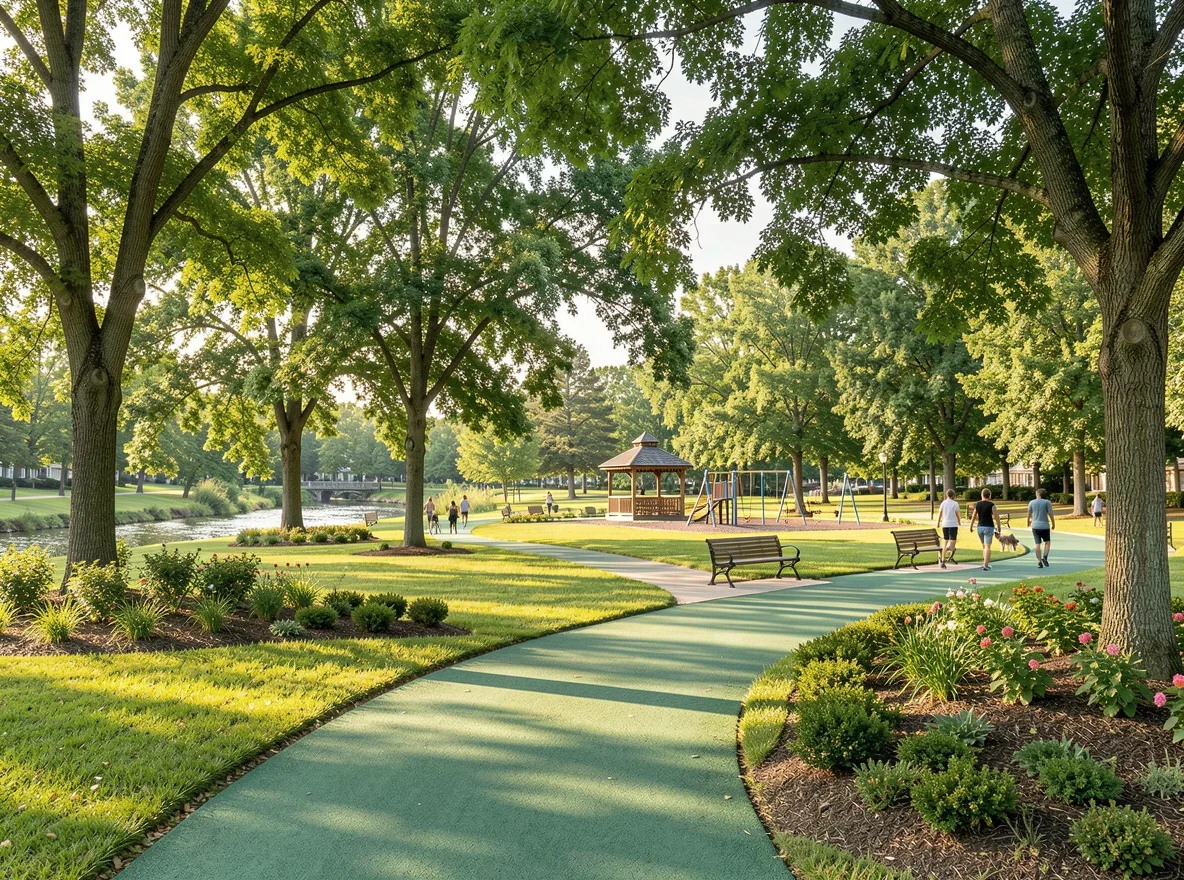 Roswell park and greenway setting