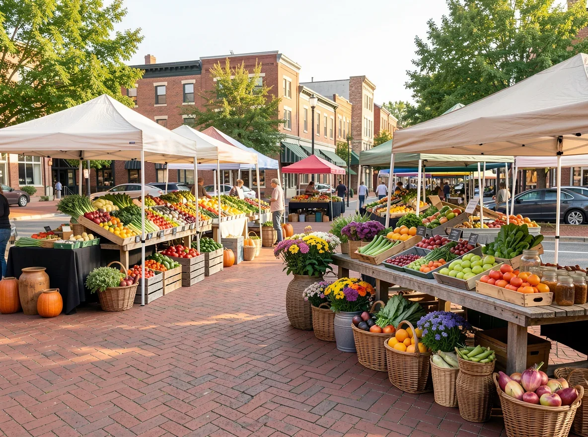 Marietta farmers market scene