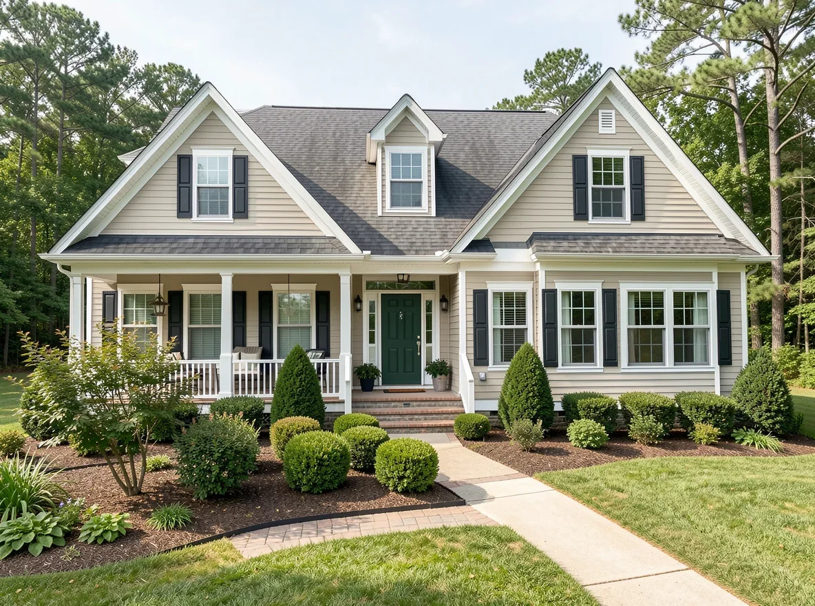 Home exterior in White Stone Virginia