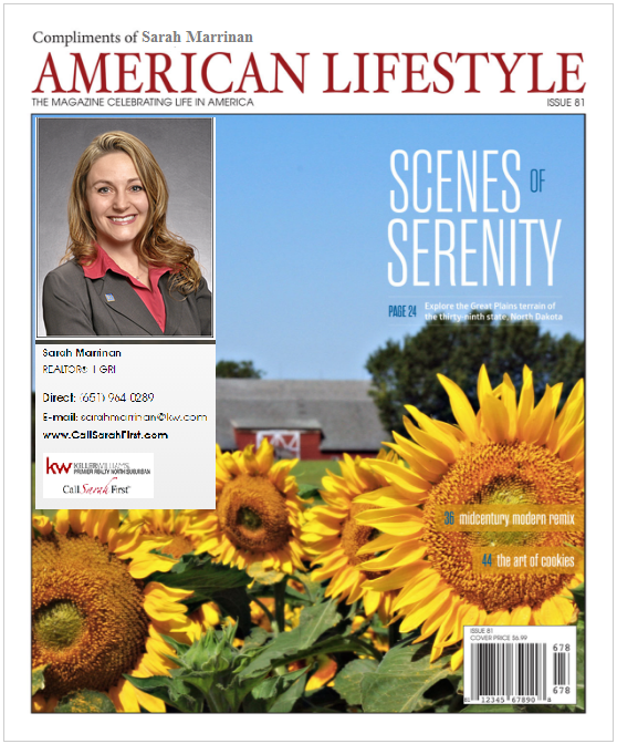 Sarah Marrinan American Lifestyle Magazine Cover