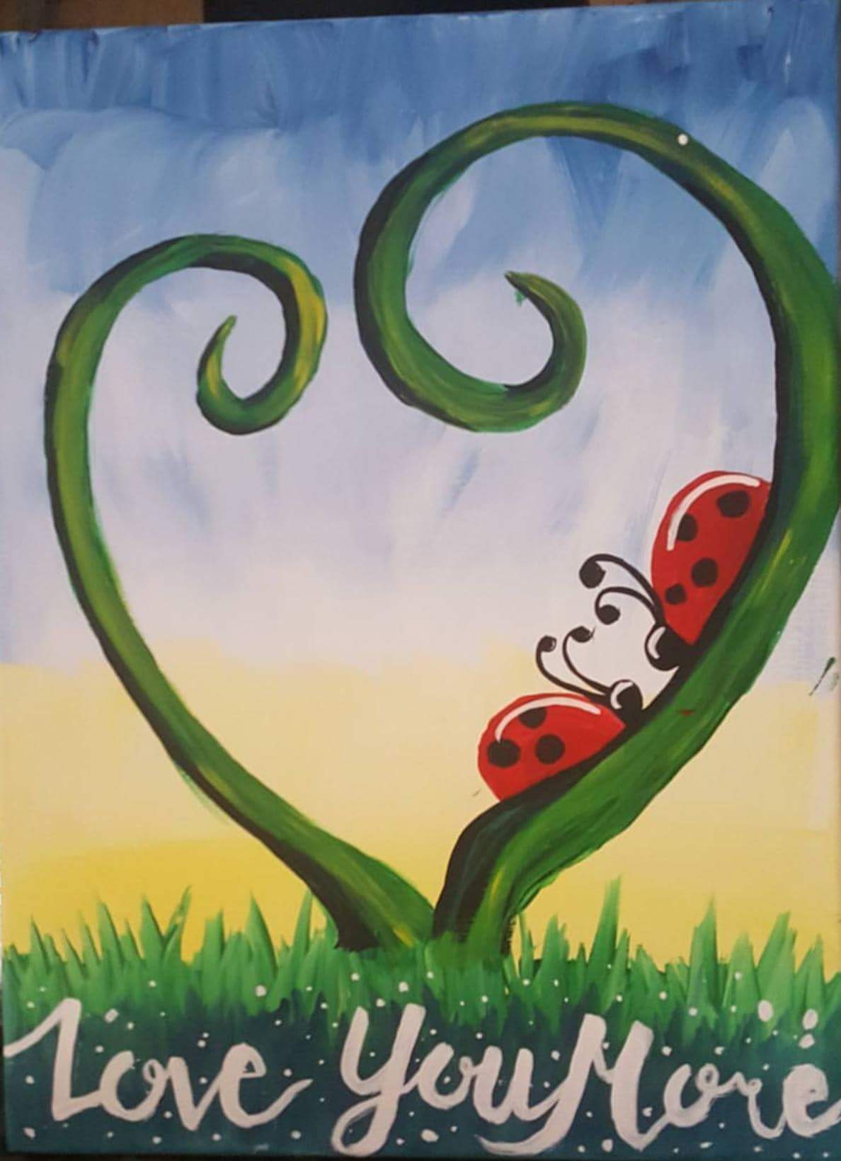 Ladybug Luv Painting