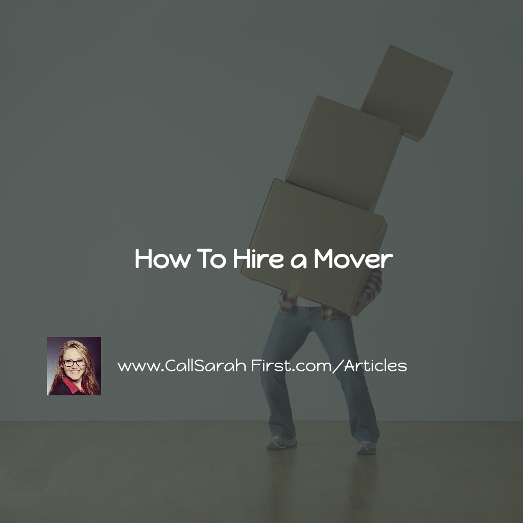 How To Hire a Mover