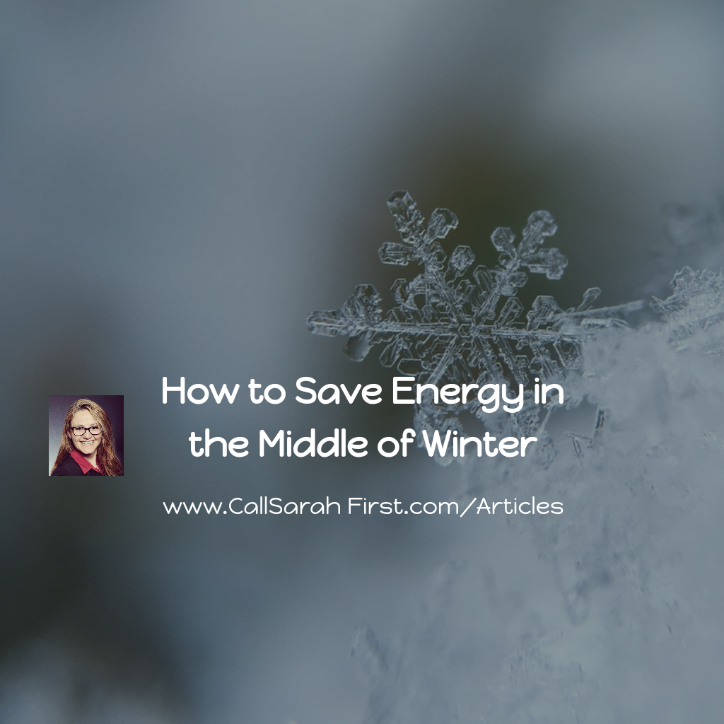 How to Save Energy in the Middle of Winter
