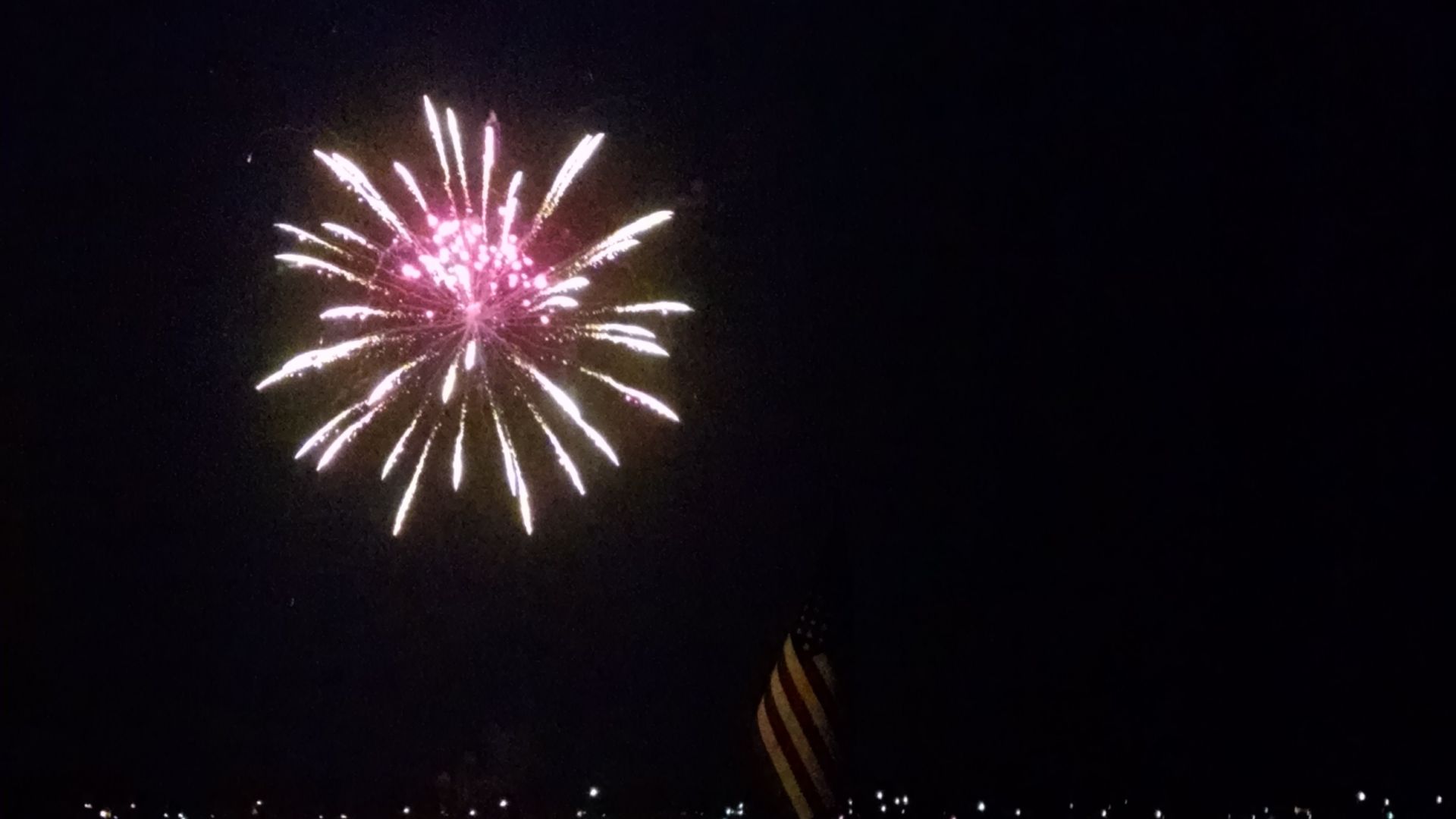 Fireworks Flag - Copoyright Sarah Marrinan