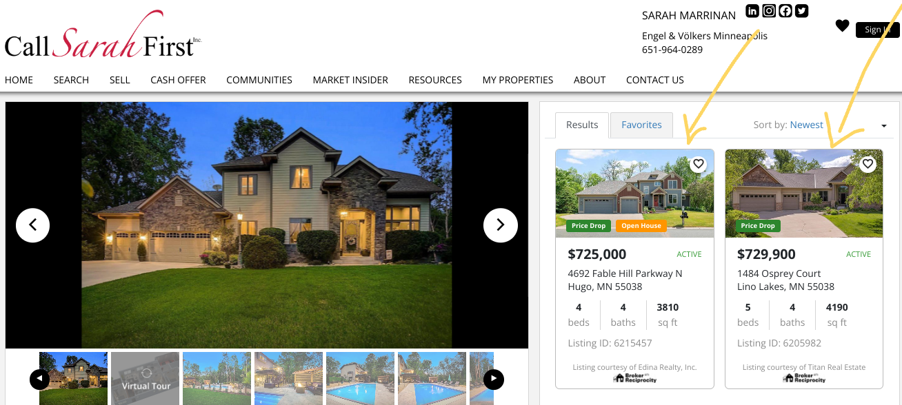 Lino Lakes, MN Price drops