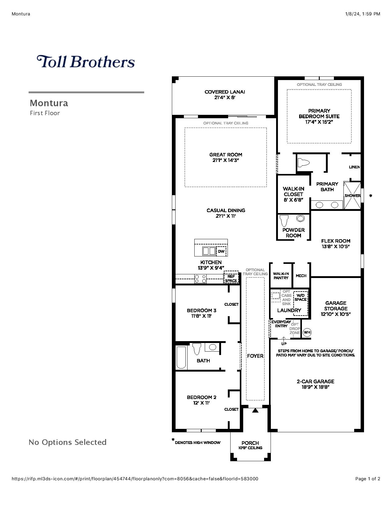 Montura Floor Plan Seven Shores