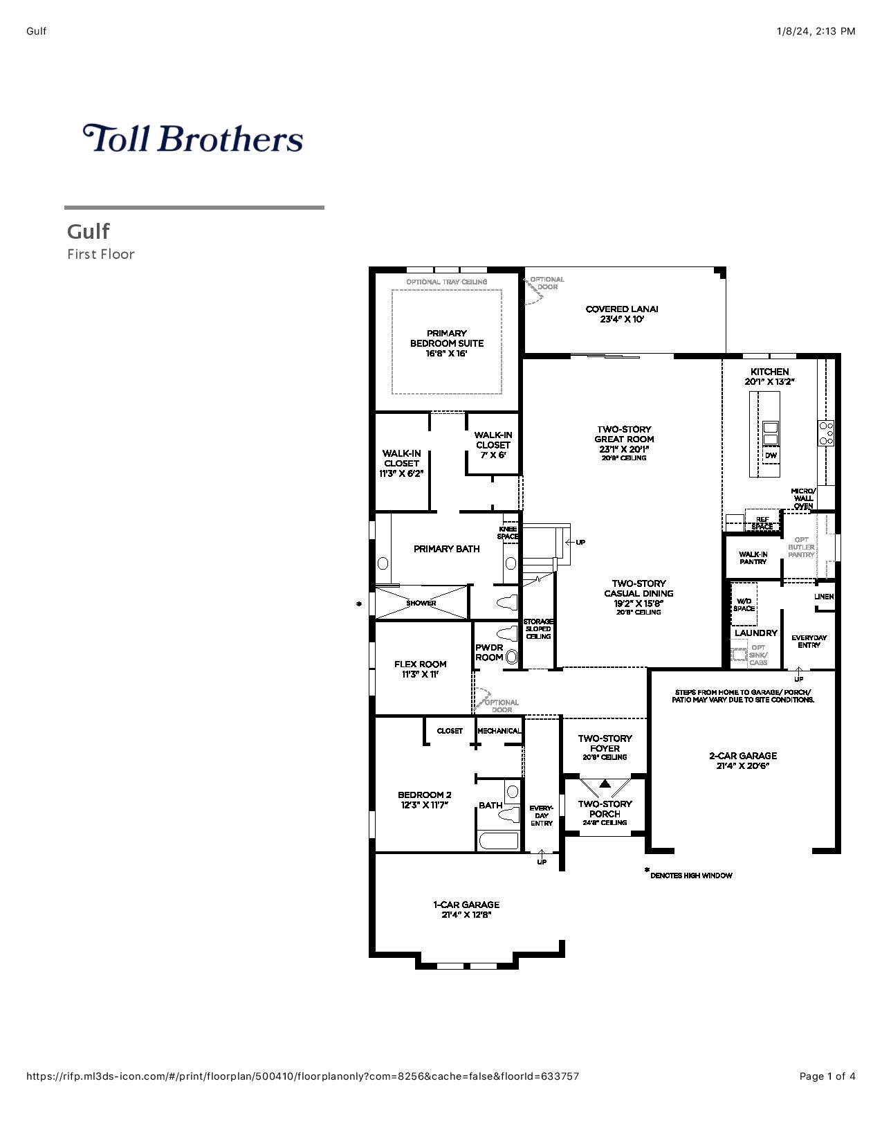 Gulf Floor Plan Seven Shores