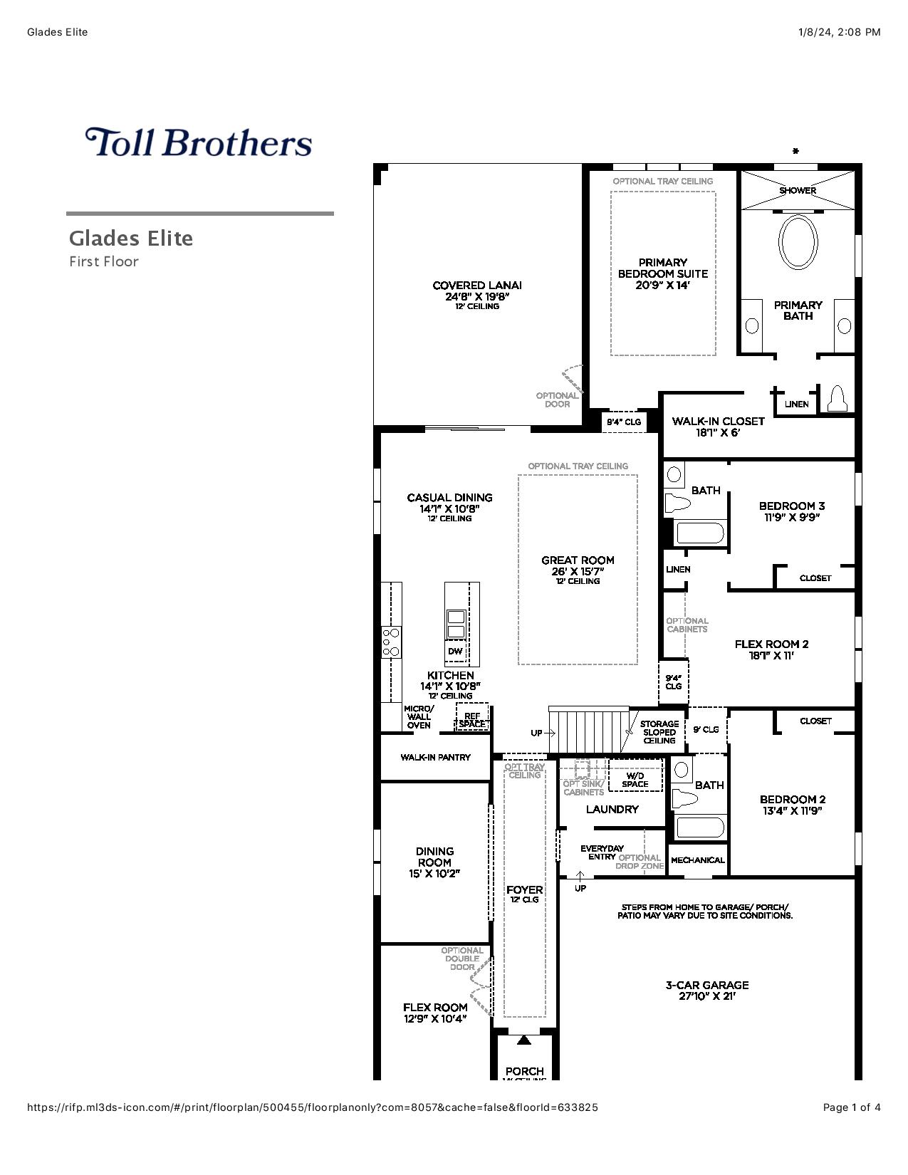 Glades Elite Floor Plan Seven Shores