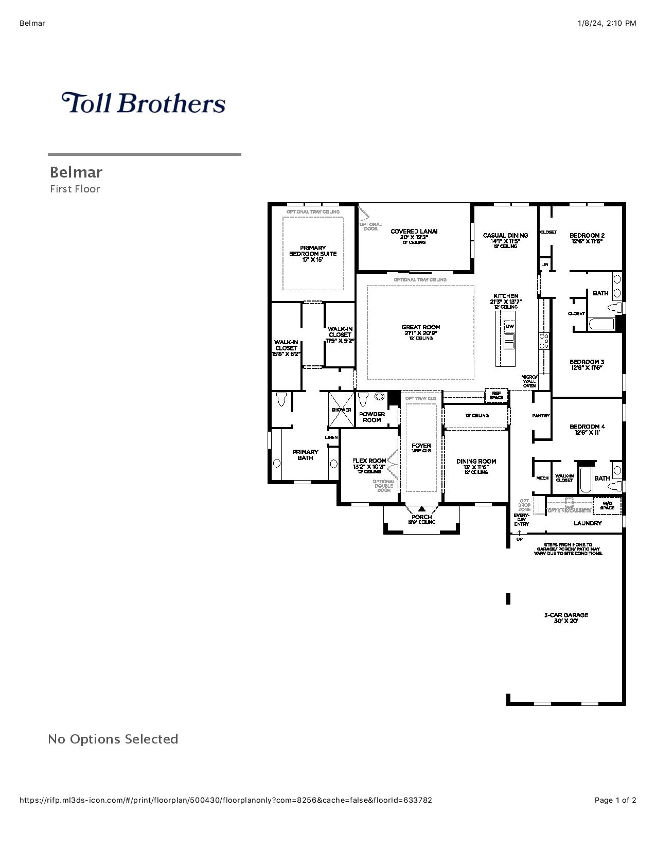 Belmar Floor Plan Seven Shores