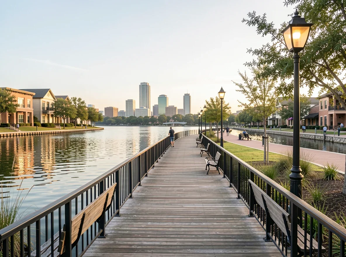 Lakefront view in Austin
