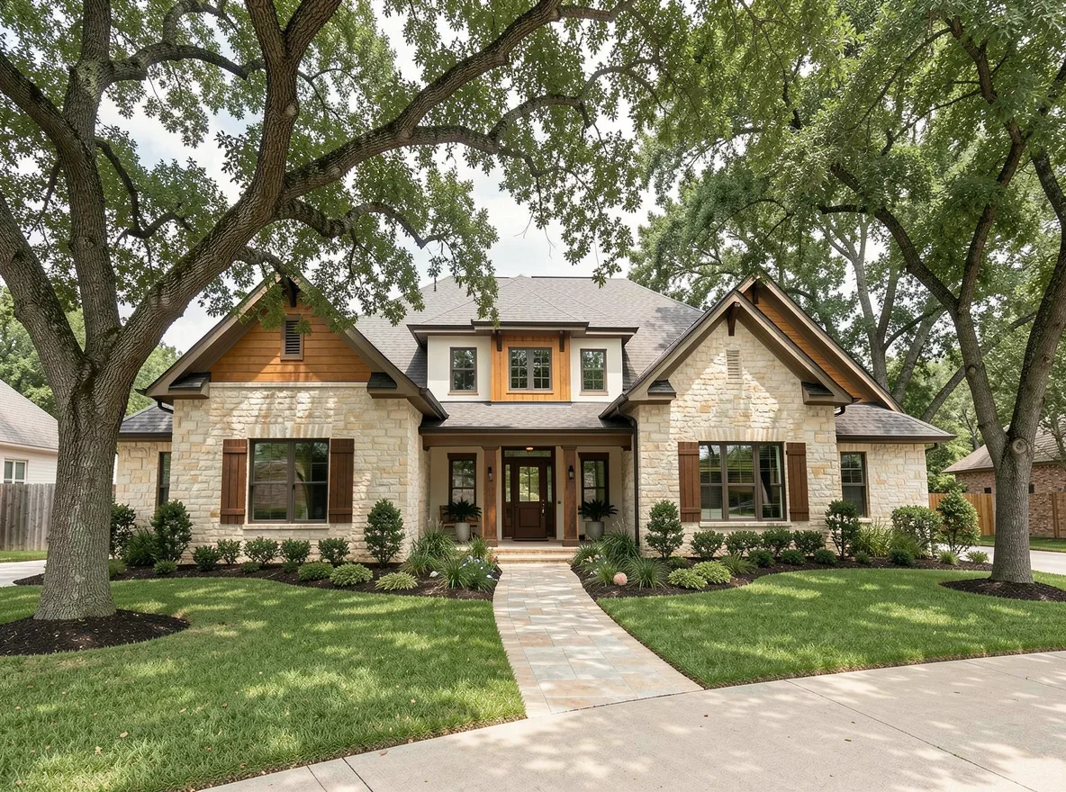 Hill Country style home exterior in Georgetown