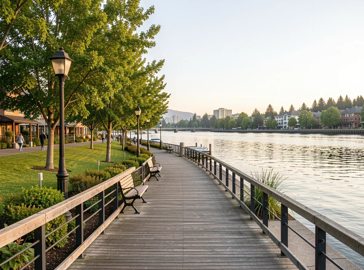 Waterfront view in Vancouver, Washington