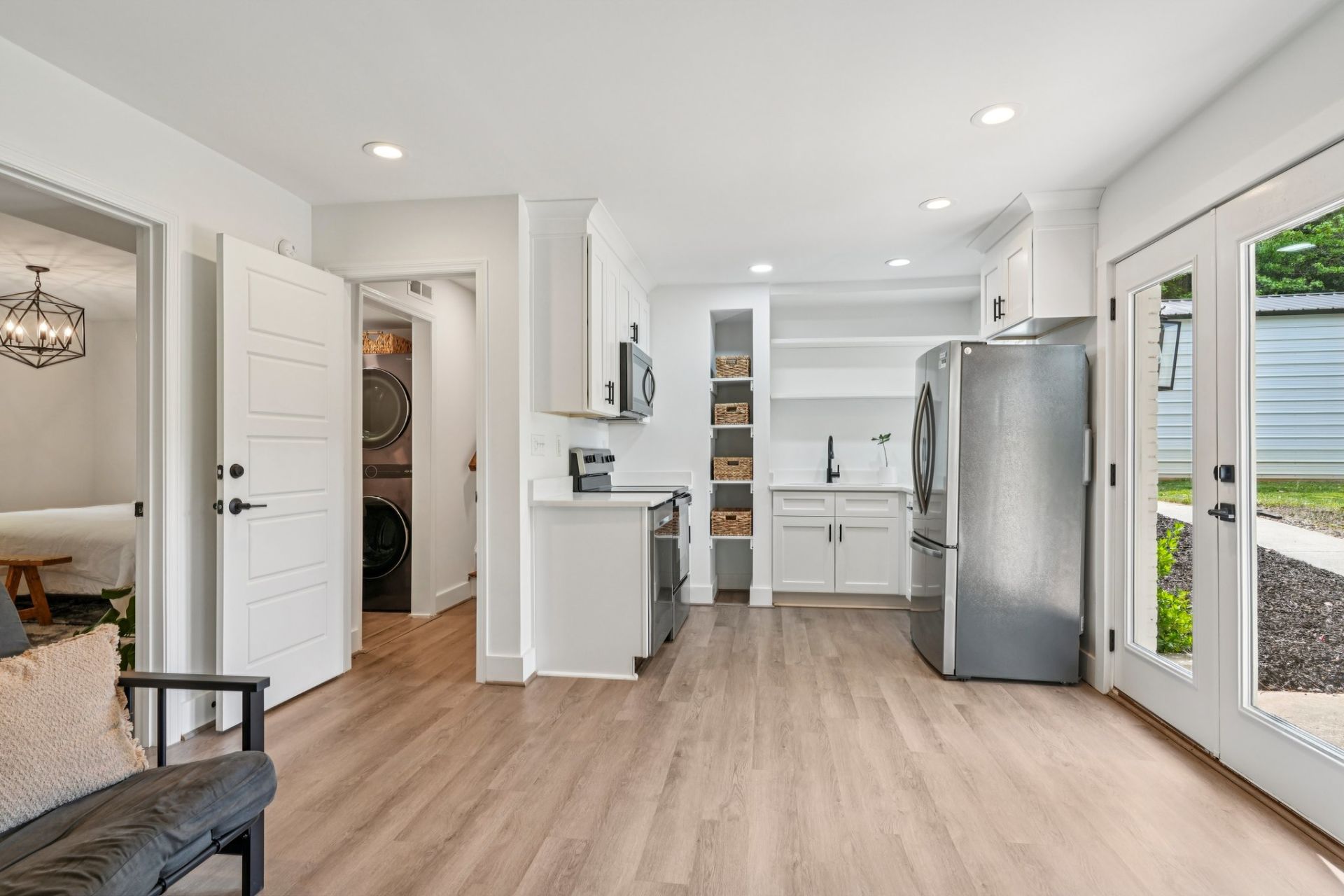 Separate lower level living space with kitchen in Windsor Park home