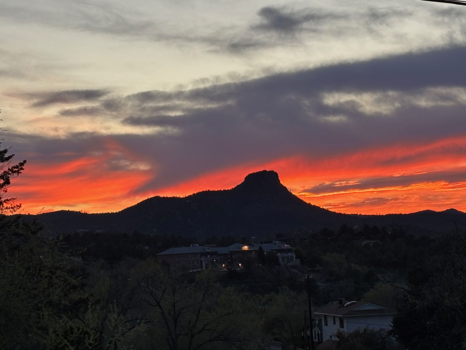 Thumb Butte in Prescott AZ at sunset Thumb Butte in Prescott AZ at sunset