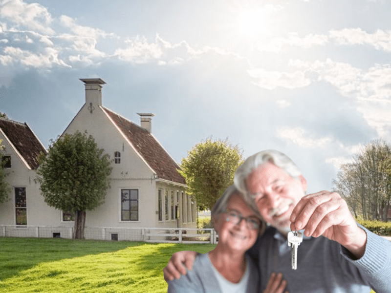 Retired couple celebrating the sale of their Culpeper, Virginia country home – downsizing success with The Real Estate Store, seller-exclusive real estate experts in the Greater Piedmont region.