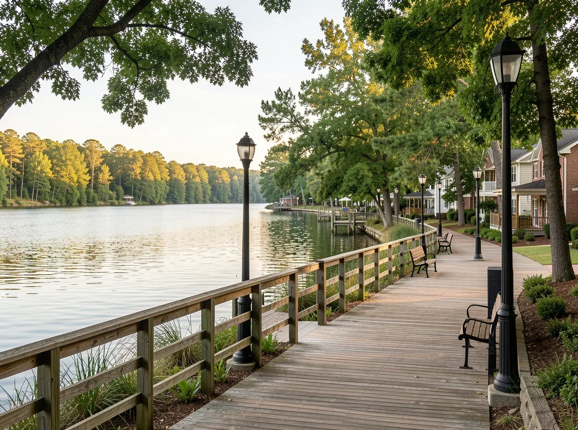 Scenic waterfront near White County