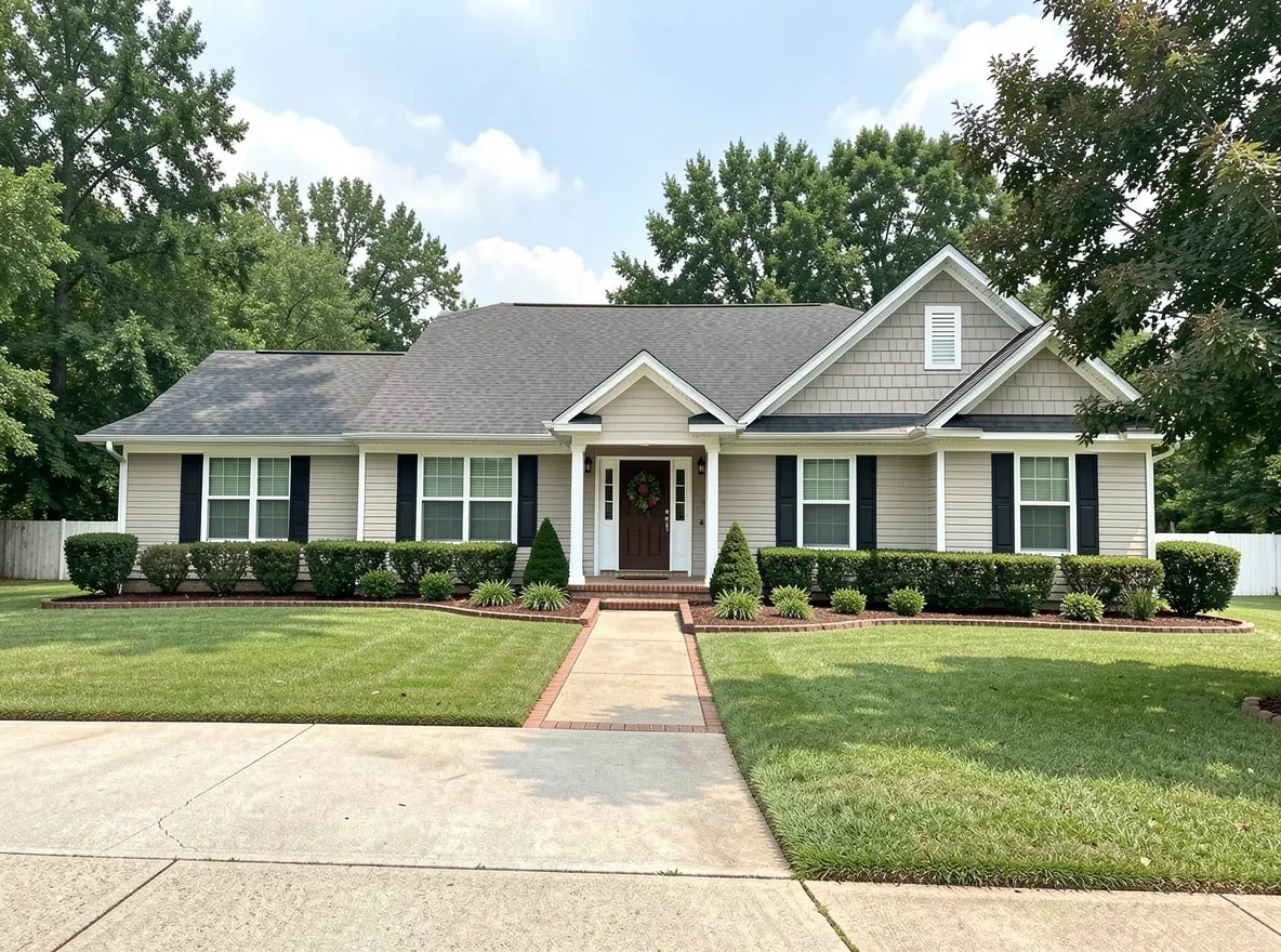 Updated ranch home exterior in White County