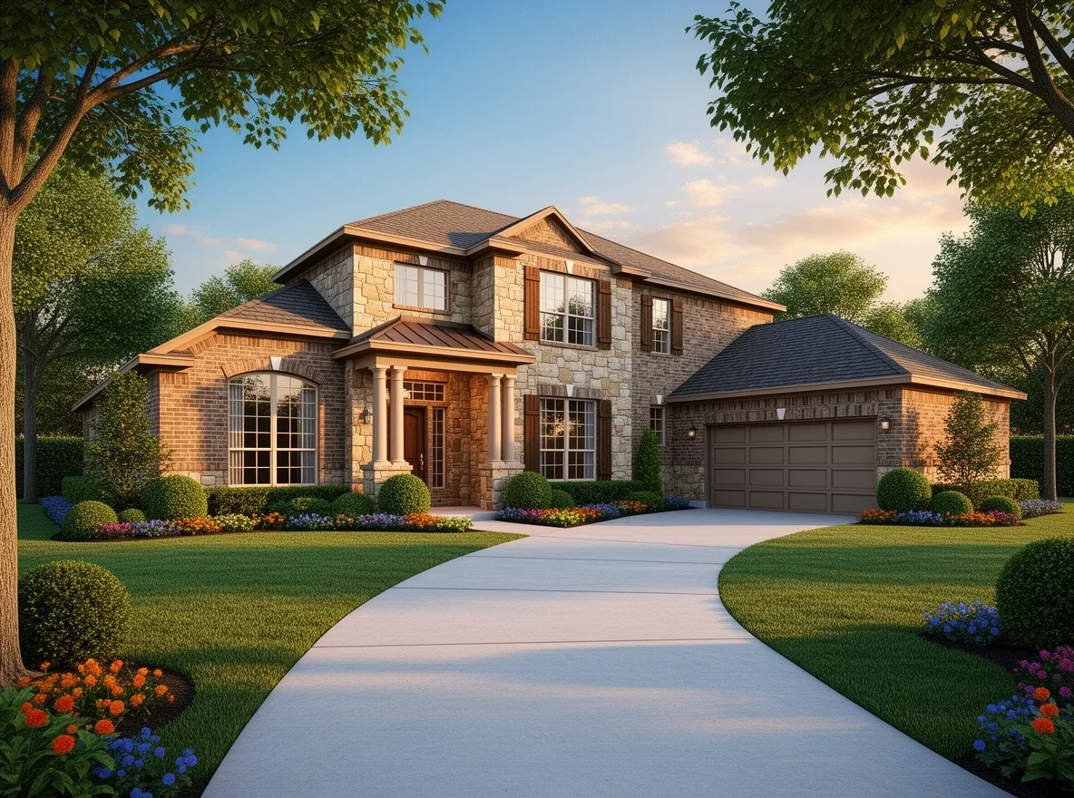 Luxury home exterior in Keller, Texas