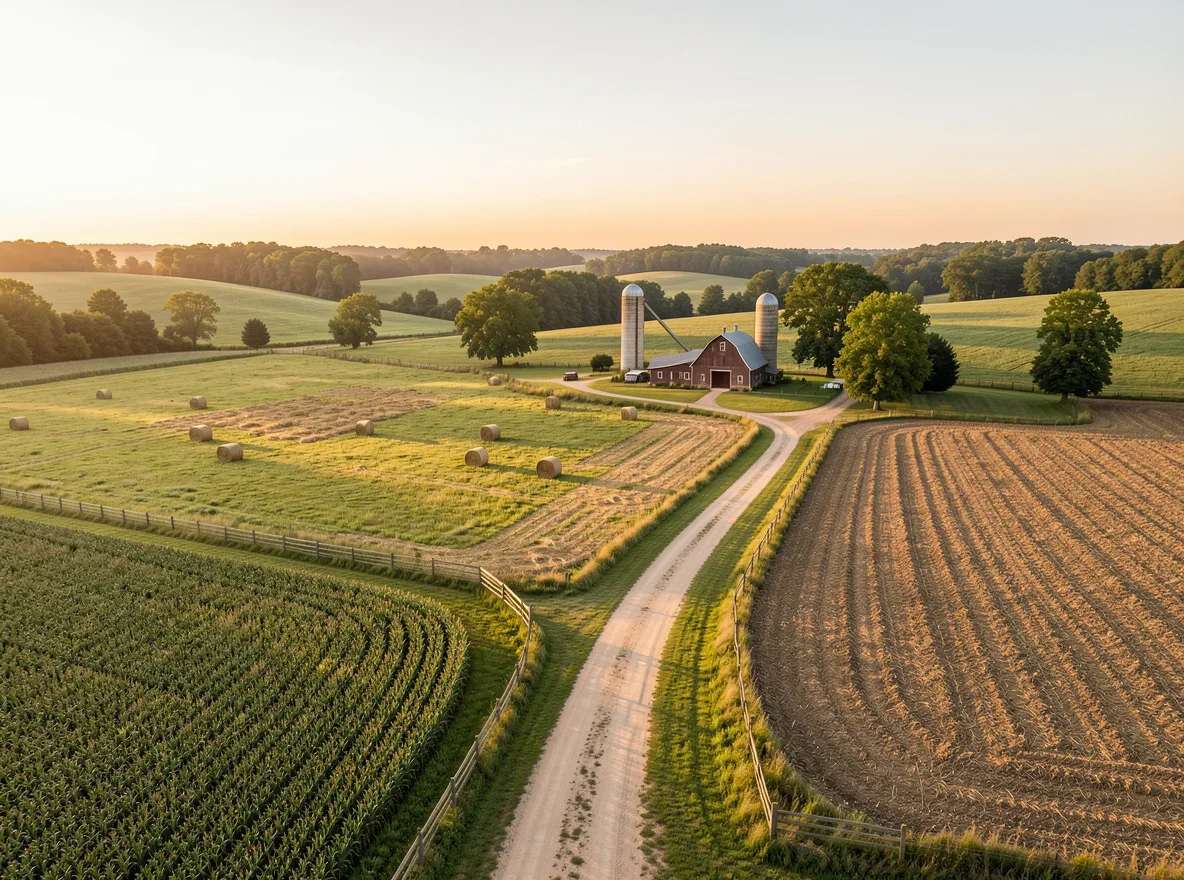 Rural landscape near Bismarck, Arkansas