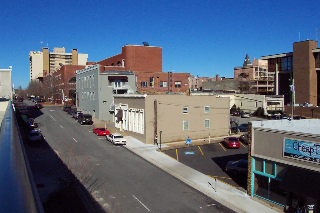 Downtown Fayetteville streetscape