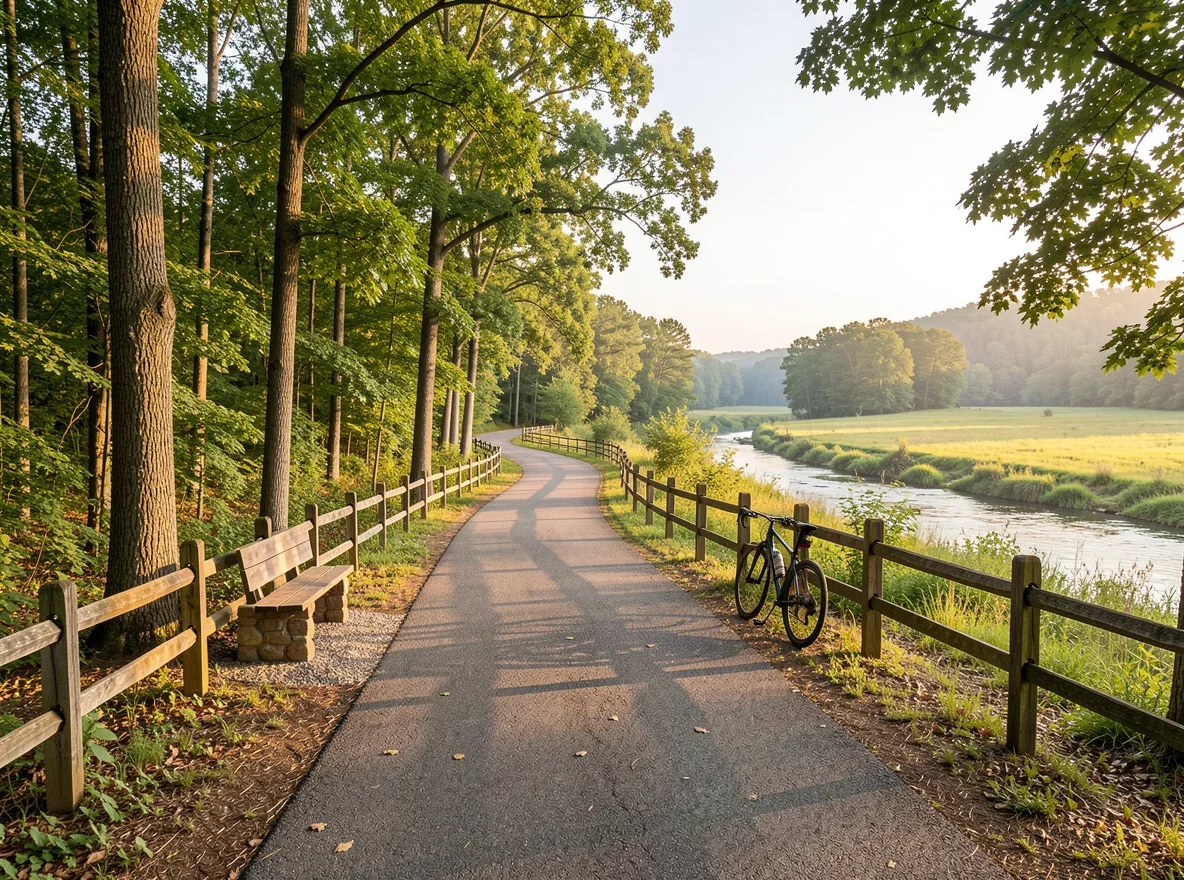Cycling trail in Bentonville