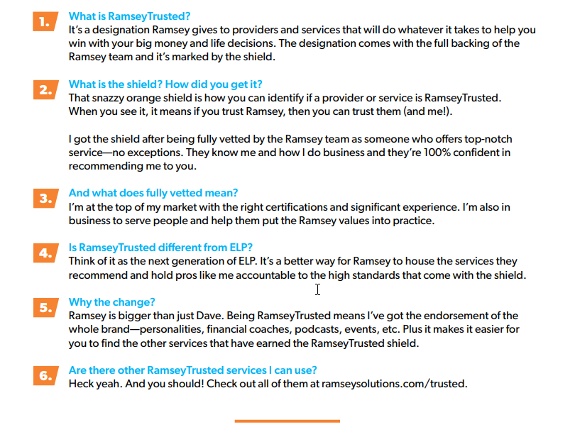 RamseyTrusted FAQs