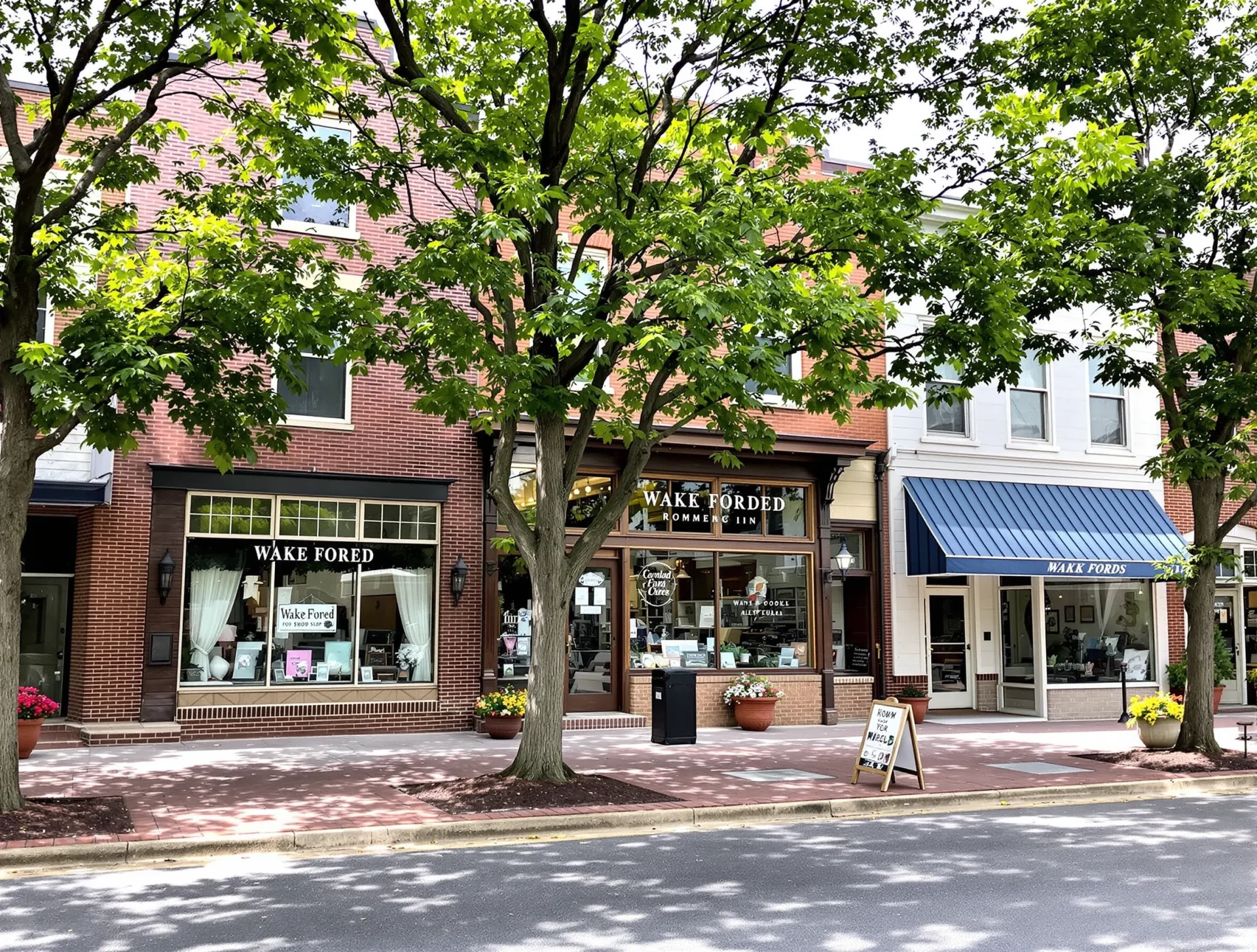 Local shops in Wake Forest