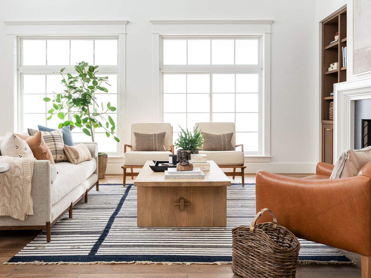 Warm layered living room