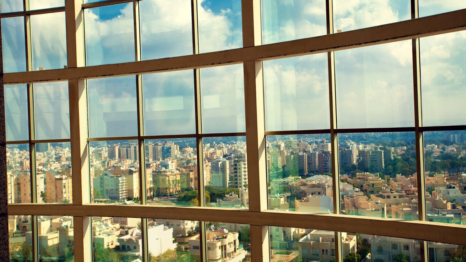 window view in a high rise home