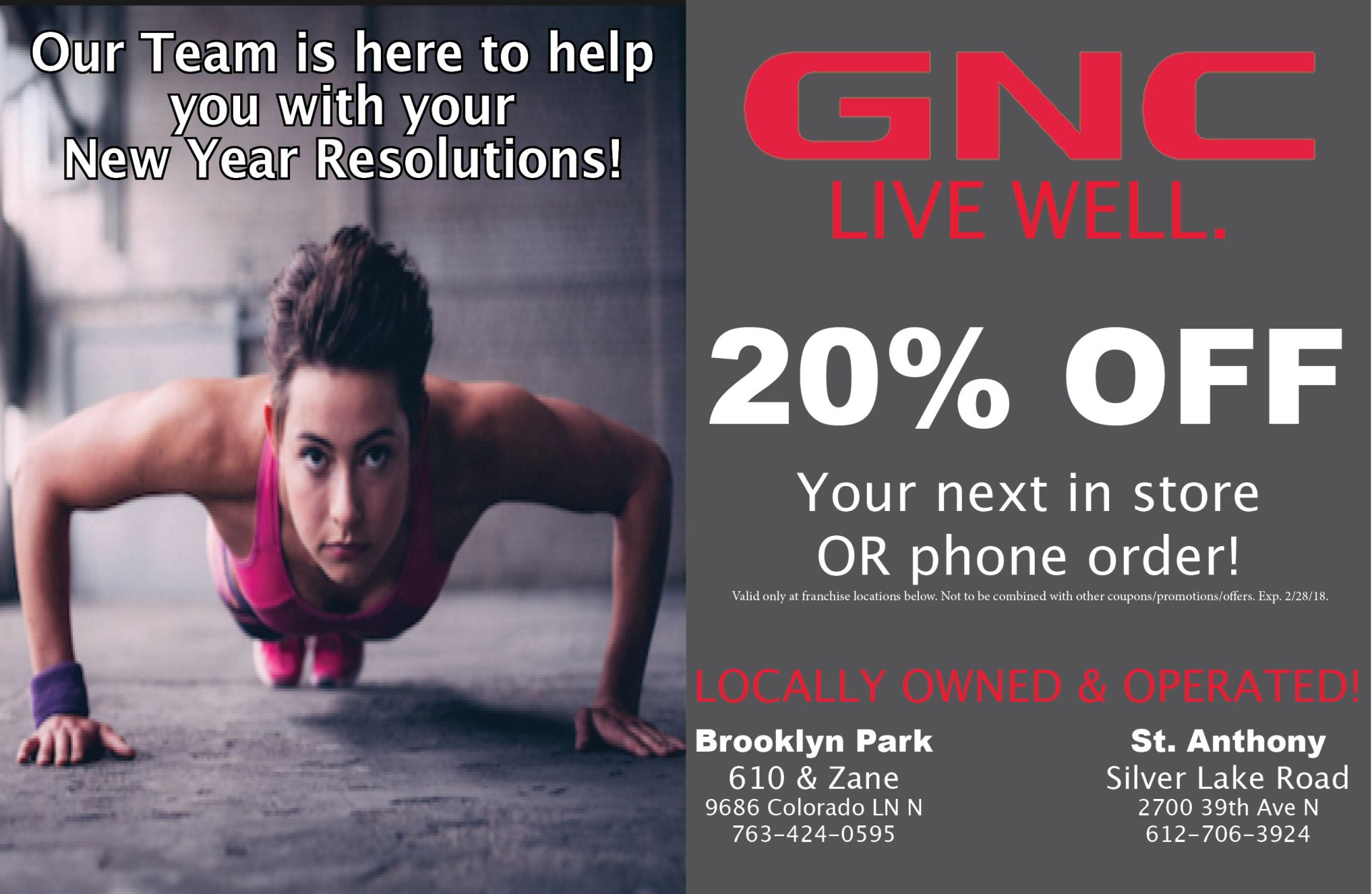 GNC Coupon for Jan 2018