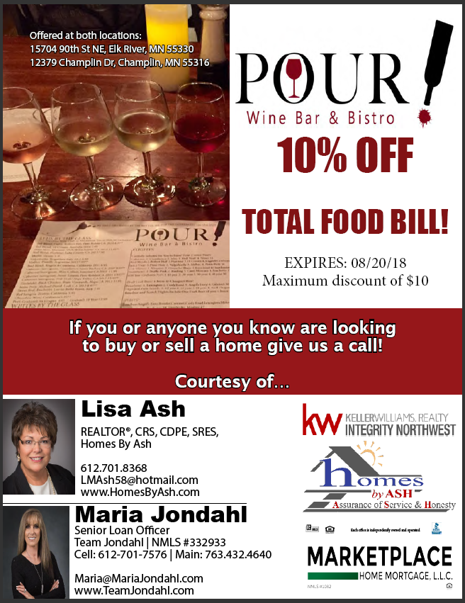 Pour Wine Bar & Bistro 2018 Discount