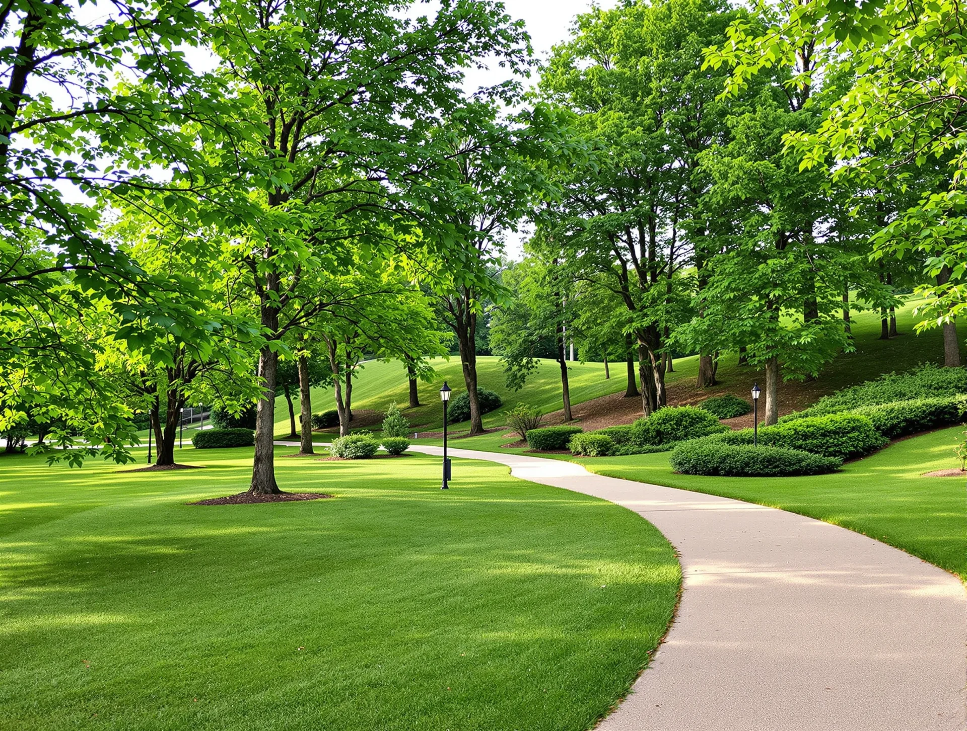 Tranquil park scene