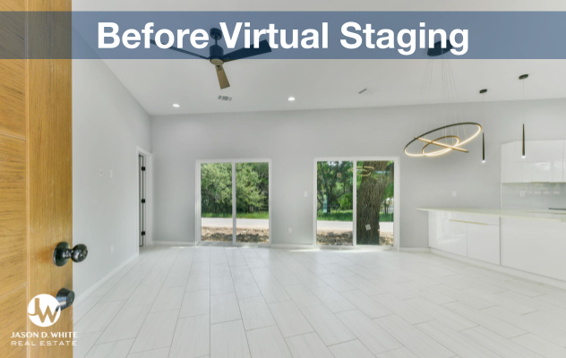 image of living room before staging