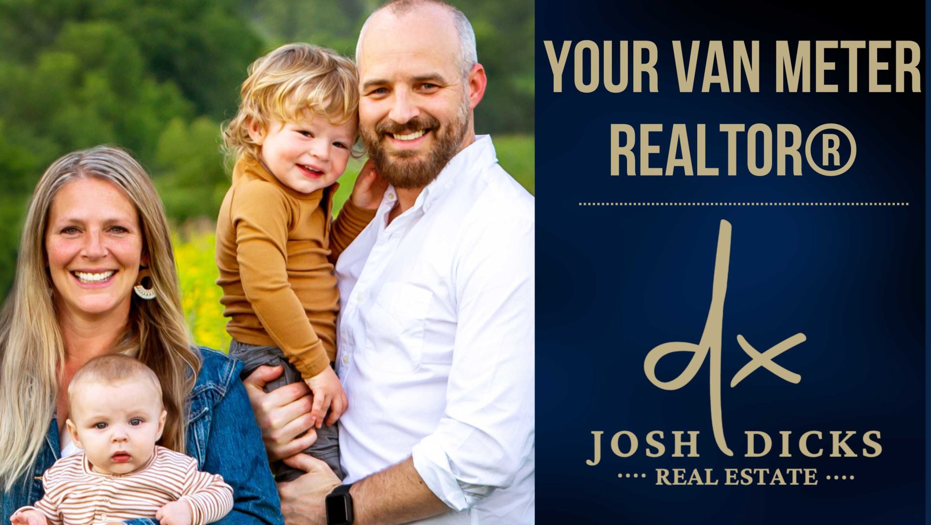 Van Meter Realtor Josh Dicks and Fam