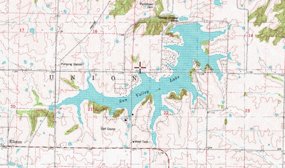 Sun Valley Lake Real Estate and Depth Map in Iowa Sun Valley Lake Real Estate and Depth Map in Iowa