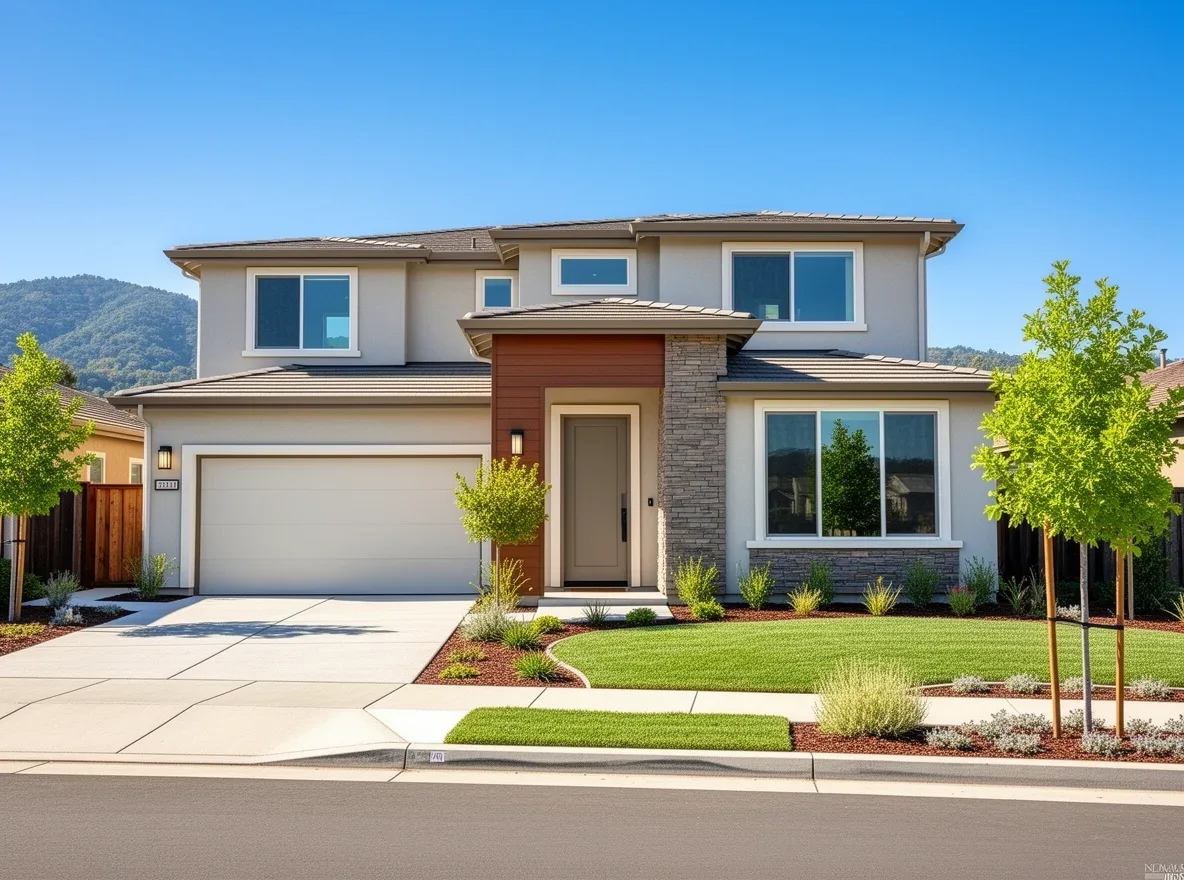 Updated home exterior with landscaping in Scotts Valley