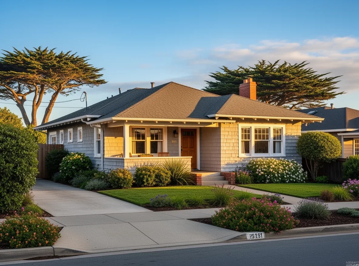 Older Santa Cruz bungalow exterior