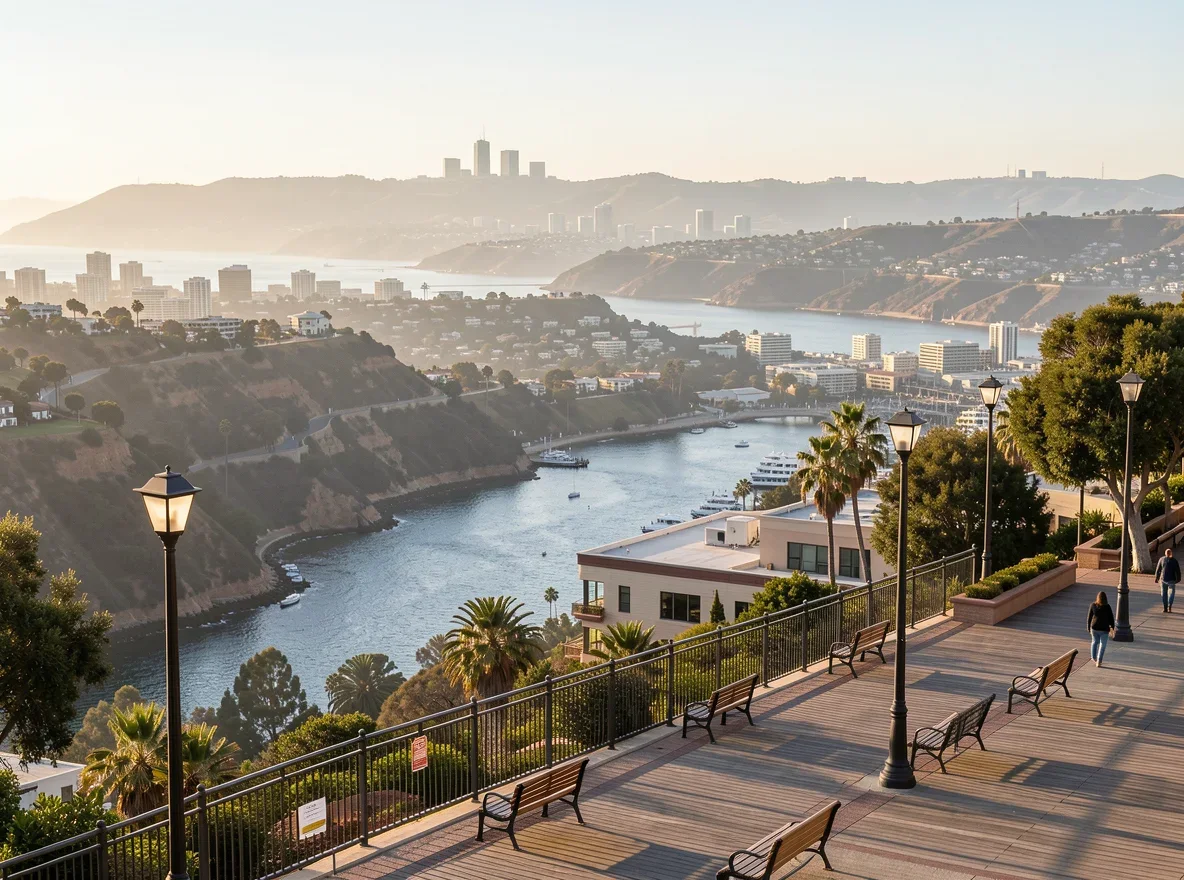 Scenic hillside view in Hollywood Hills